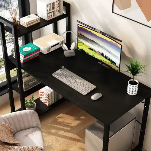 Steel Frame Workstation Desk
